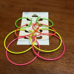 Hoop Earrings In Bright And vibrant Neon Colors 🎁